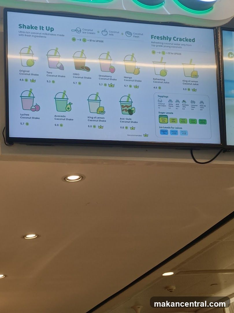 Shake It Up & Freshly Cracked Menu
