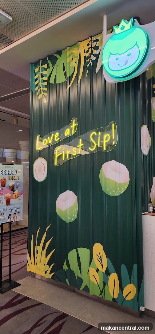 Coconut themed beverage stall