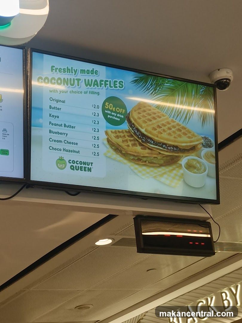 Coconut Waffles Menu