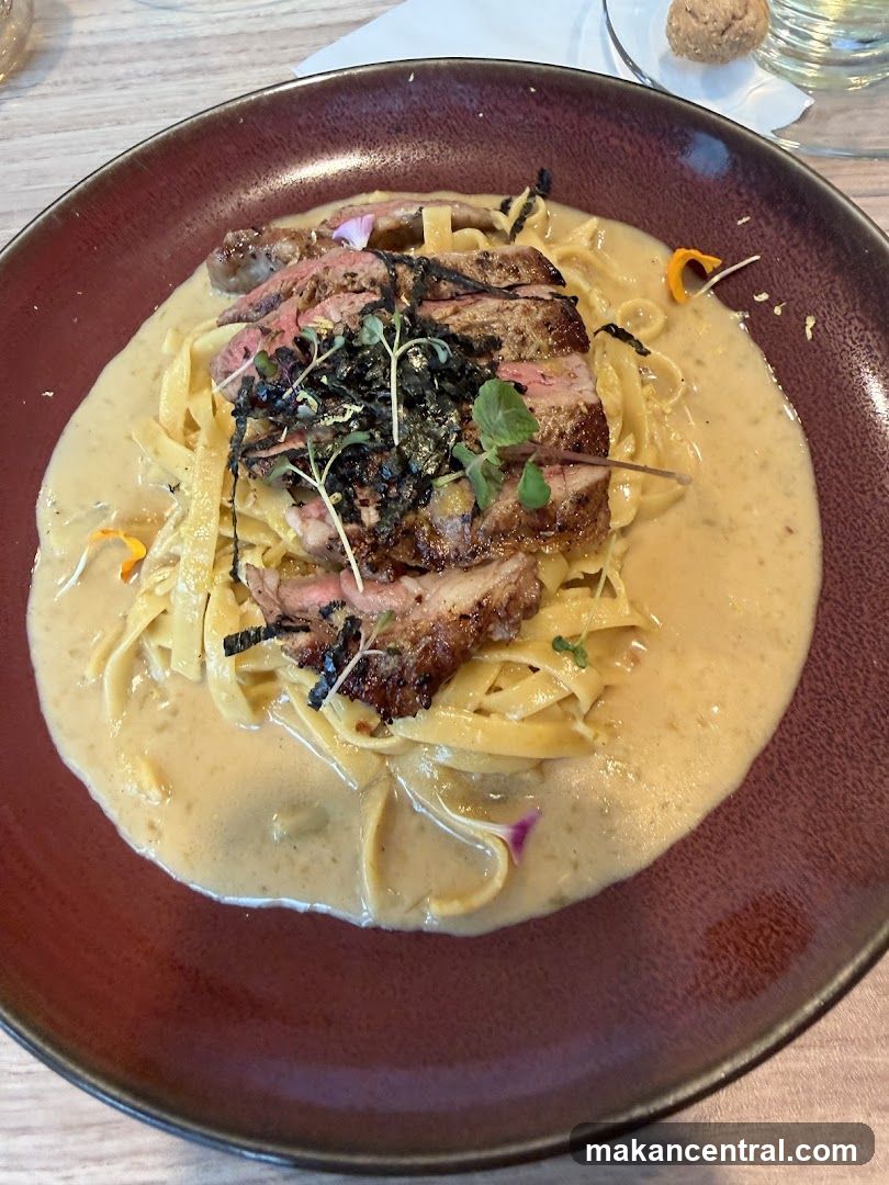 Steak and Pasta Dish