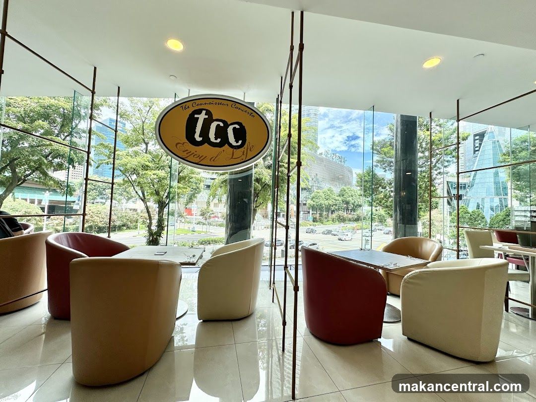 Cafe Interior with City View