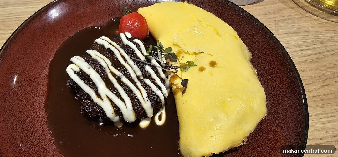 Omurice with Hamburger Steak