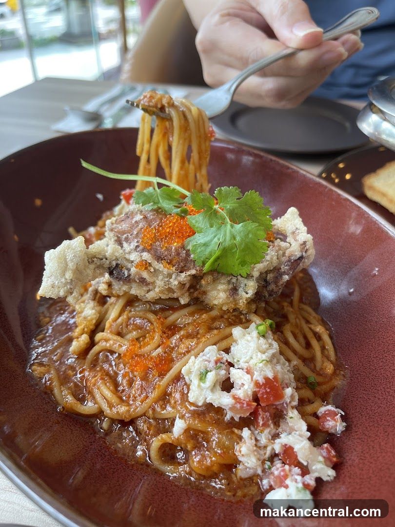 Spaghetti with Soft Shell Crab