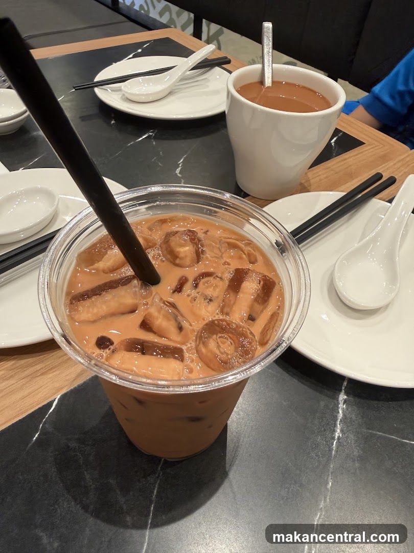 Iced Milk Tea and Hot Drink