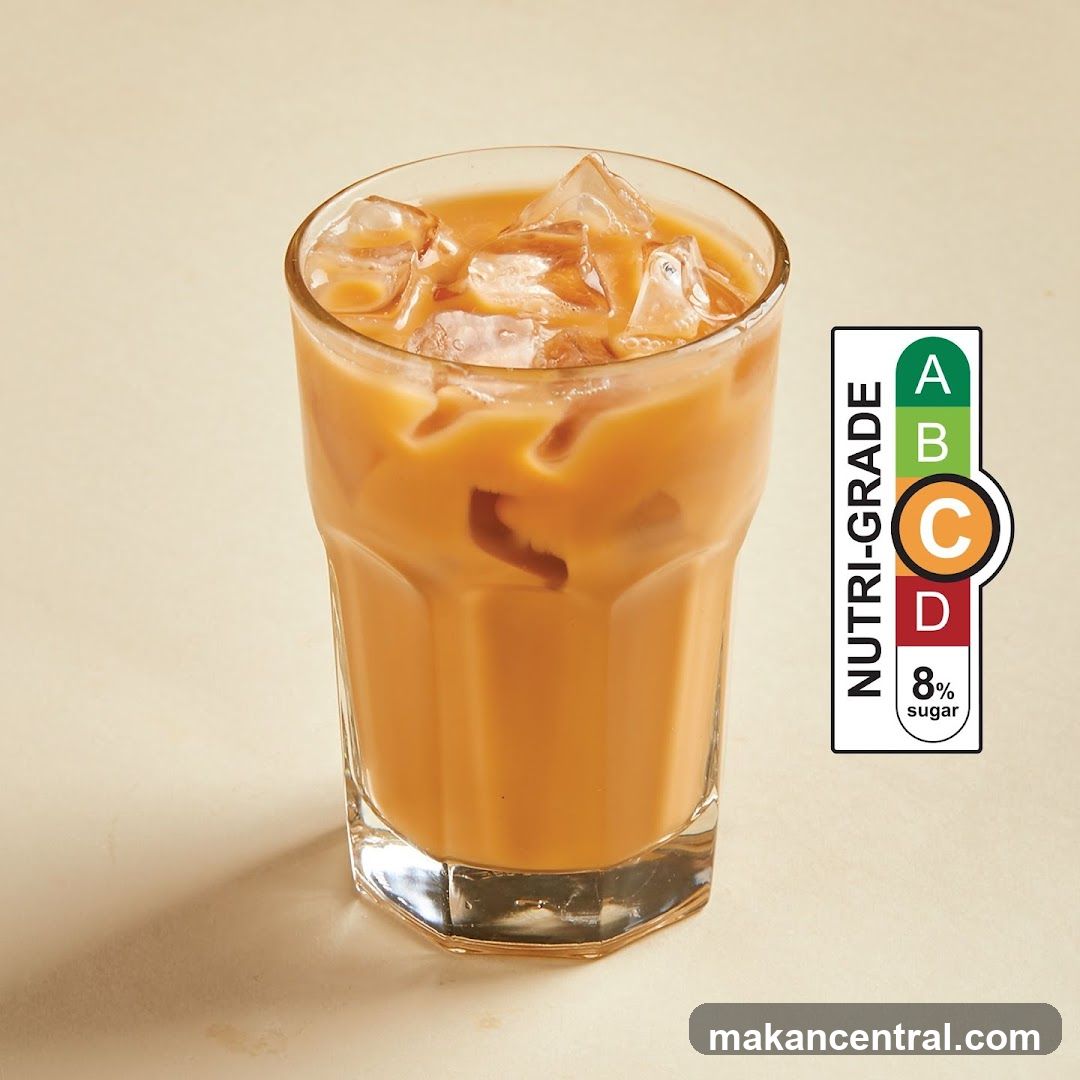 Iced Tea with Nutri-Grade Label