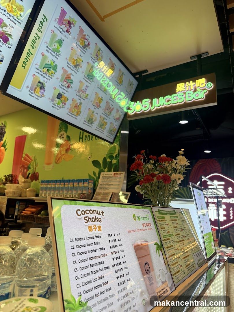 Juice Bar Menu