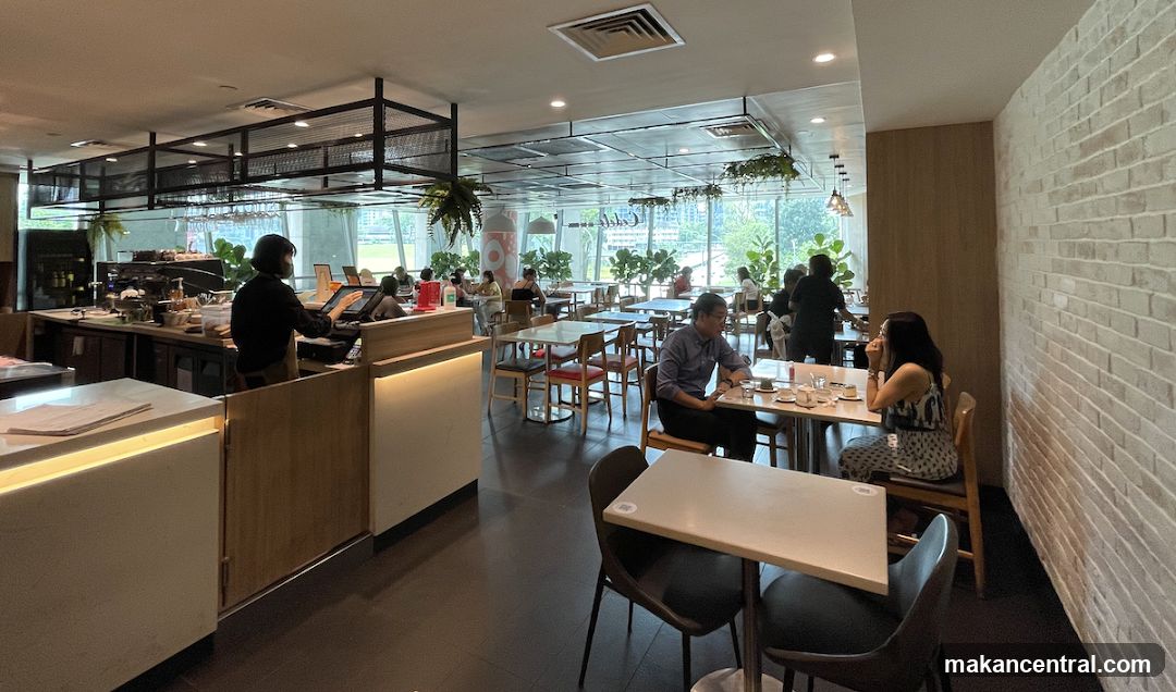Cafe Interior with Patrons