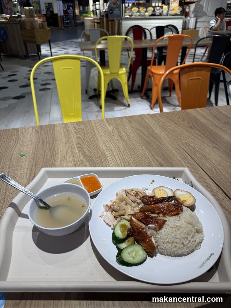 Food Tray with Chicken Rice