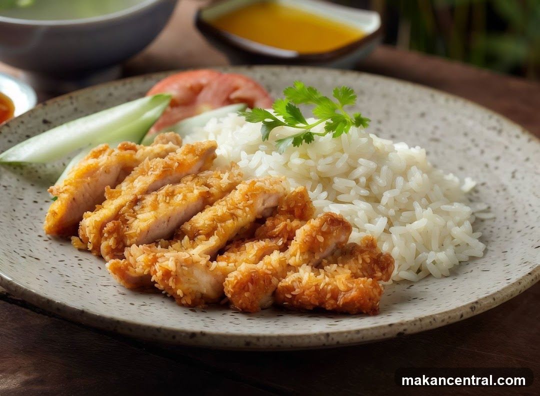 Crispy Chicken with Rice