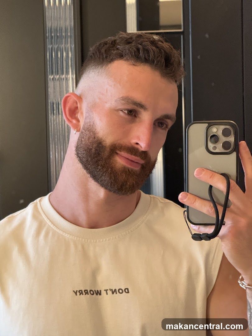 Man taking a selfie