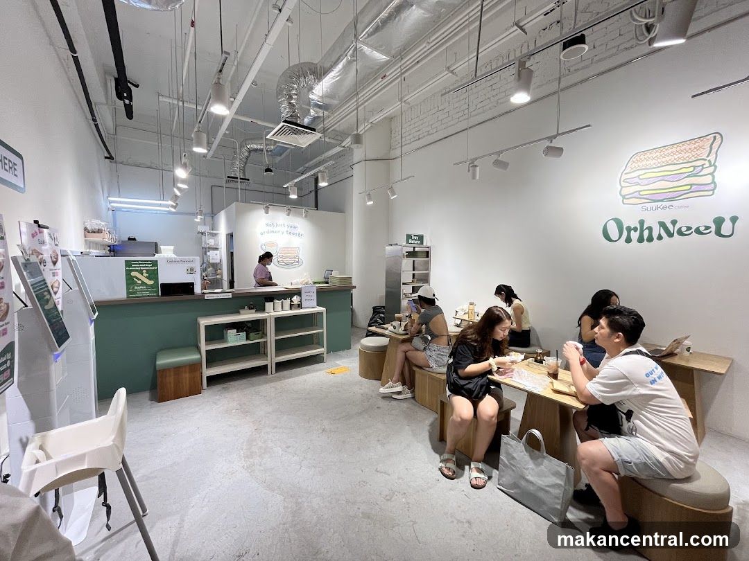 Cafe Interior with Customers
