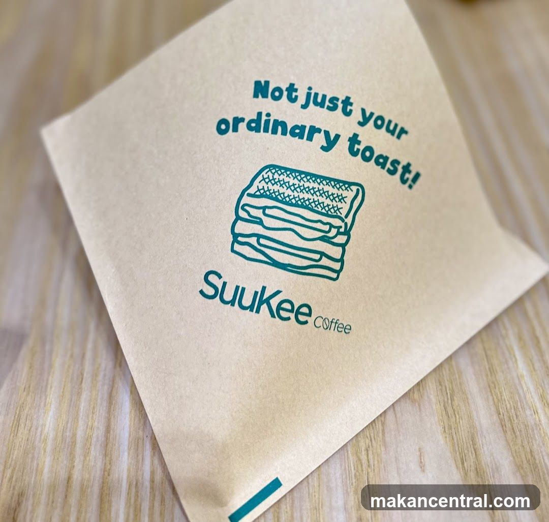 Paper wrapper with coffee shop logo
