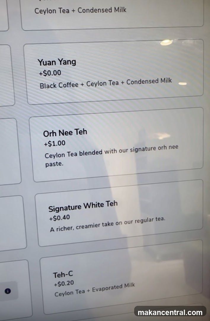 Beverage Menu