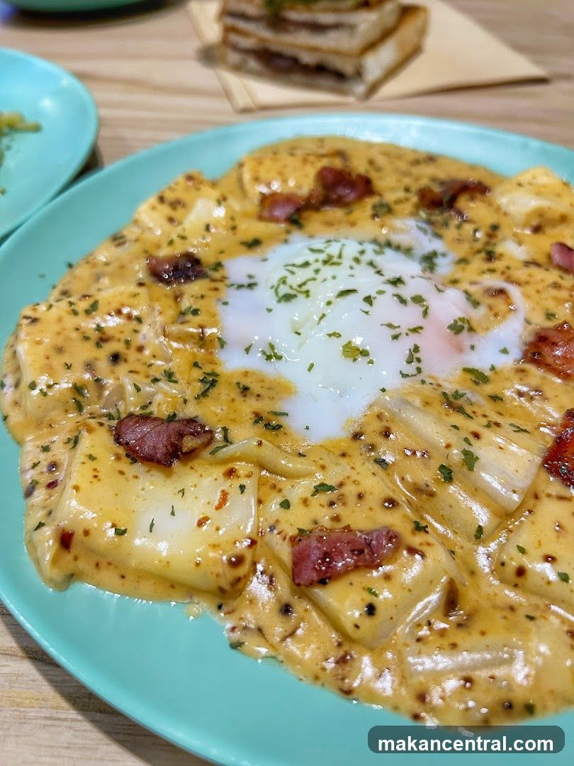 Savory Dish with Egg and Bacon