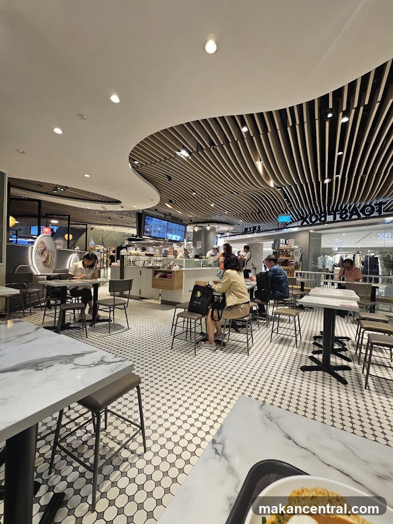 Cafe Interior with Customers