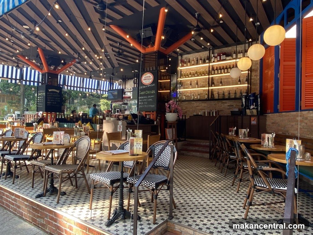 Outdoor Seating Area of a Restaurant