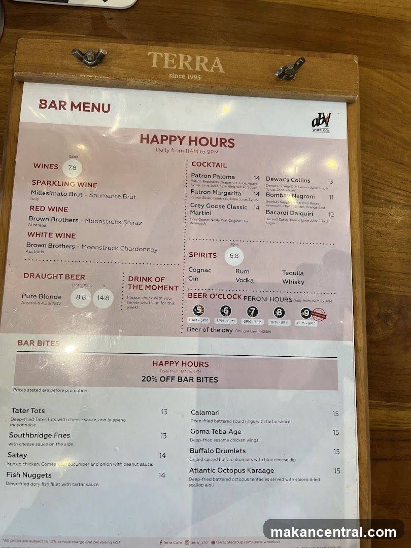 BAR MENU