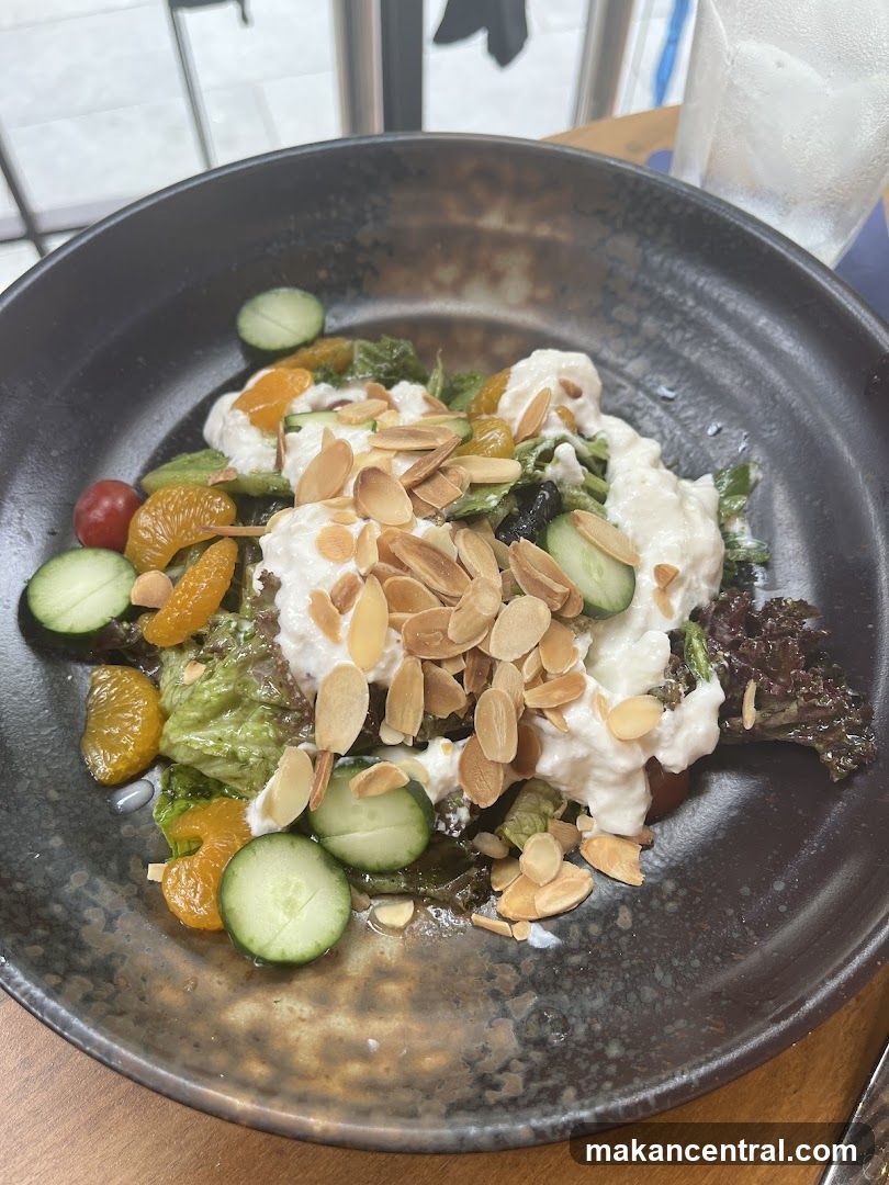 Salad with Cheese and Almonds