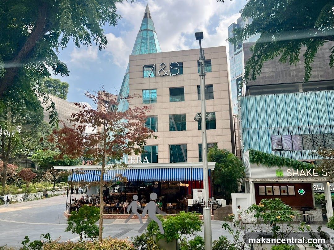 M&S Building with Outdoor Dining and Shake Shack