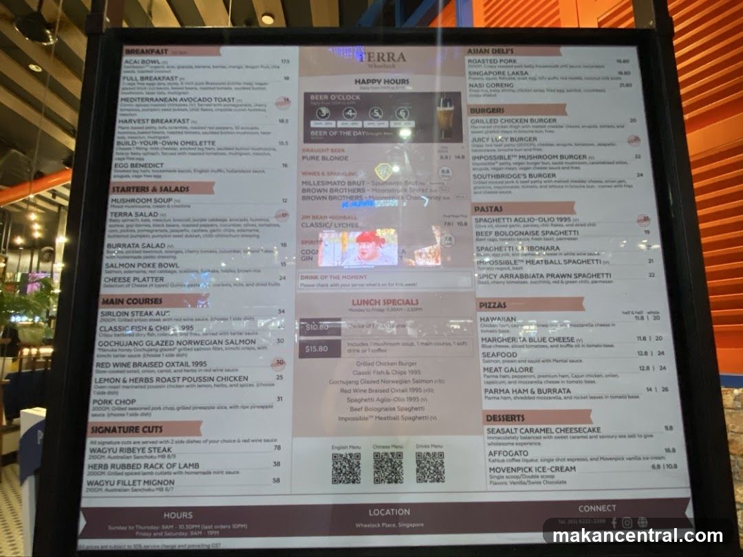 TERRA Menu