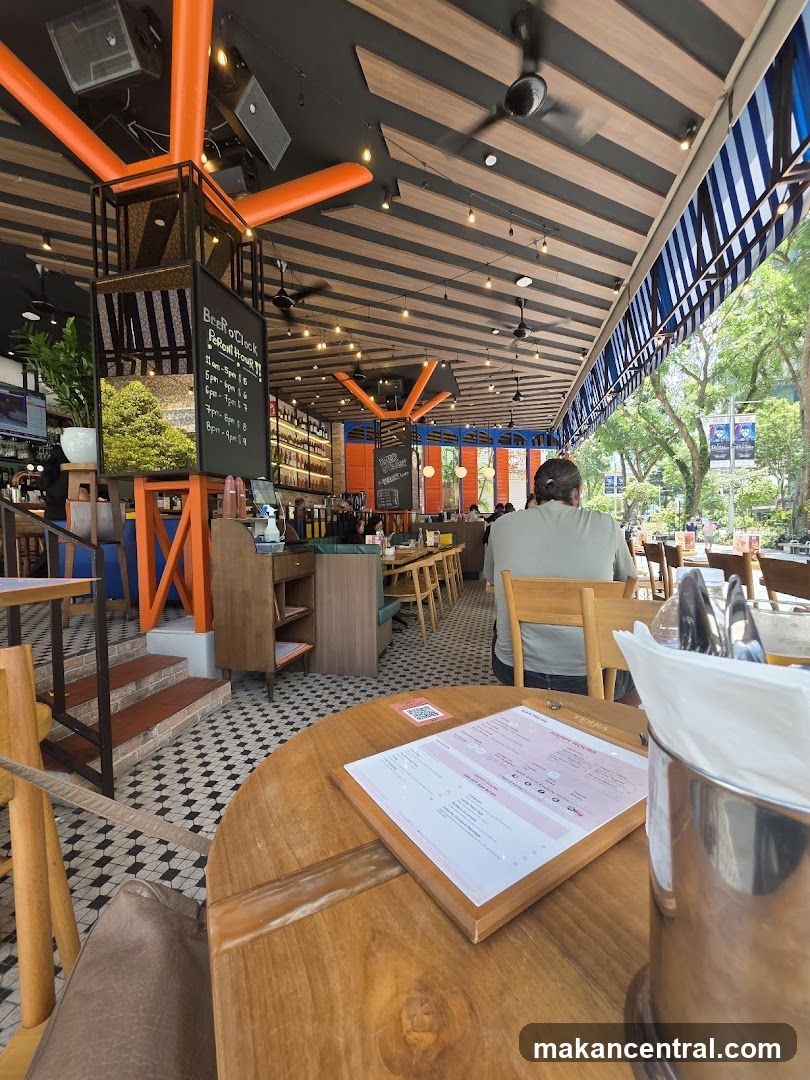 Restaurant Interior with Menu