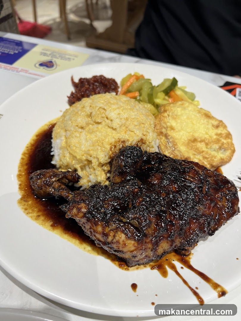 Nasi Lemak with Grilled Chicken