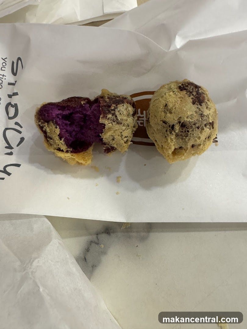 Fried Purple Sweet Potato Balls