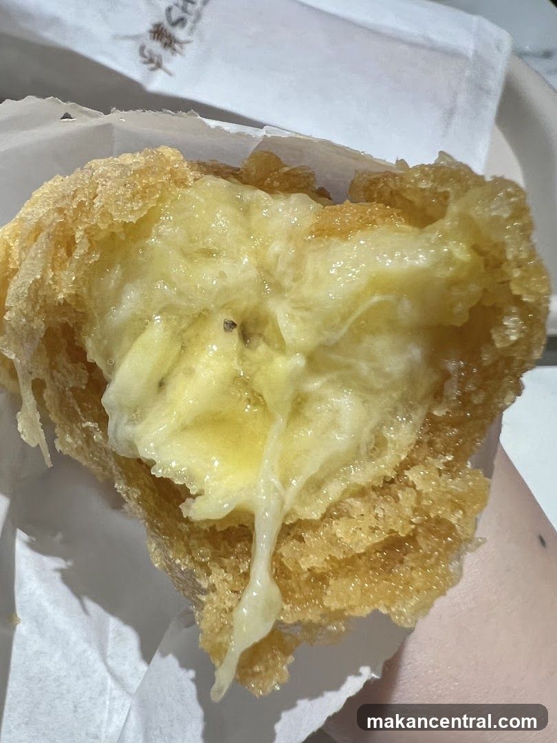 Fried Pastry with Melted Cheese