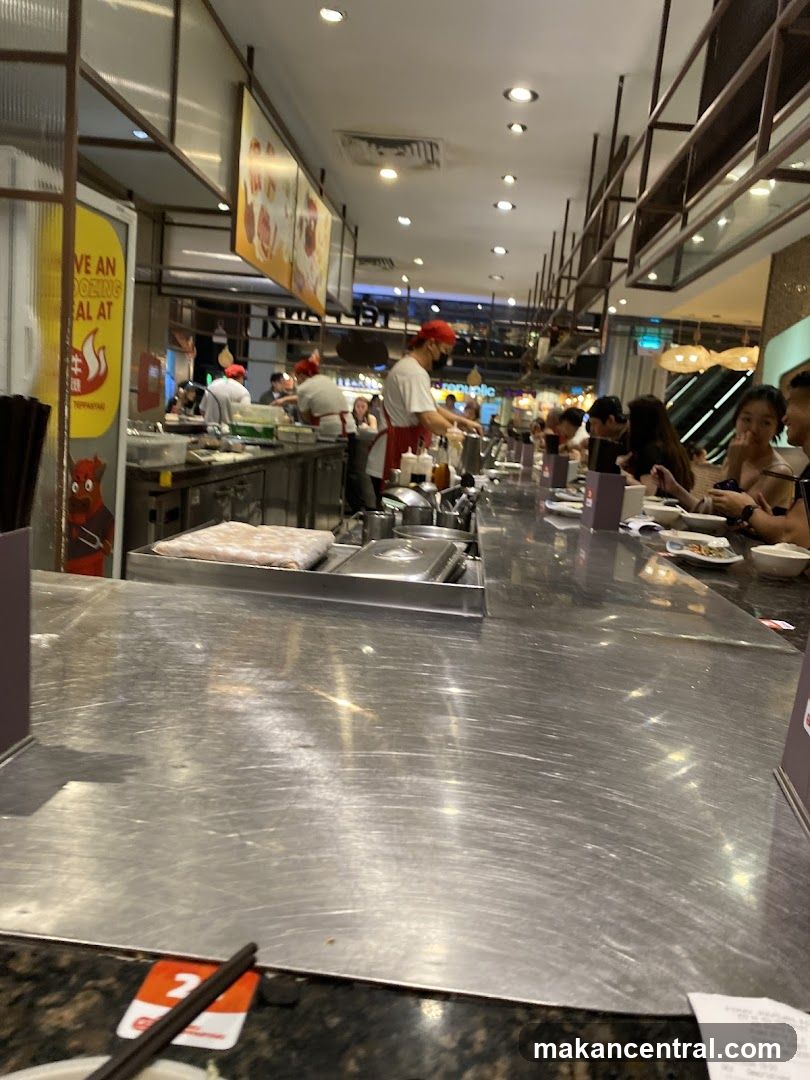 Restaurant Interior with Teppanyaki Counter