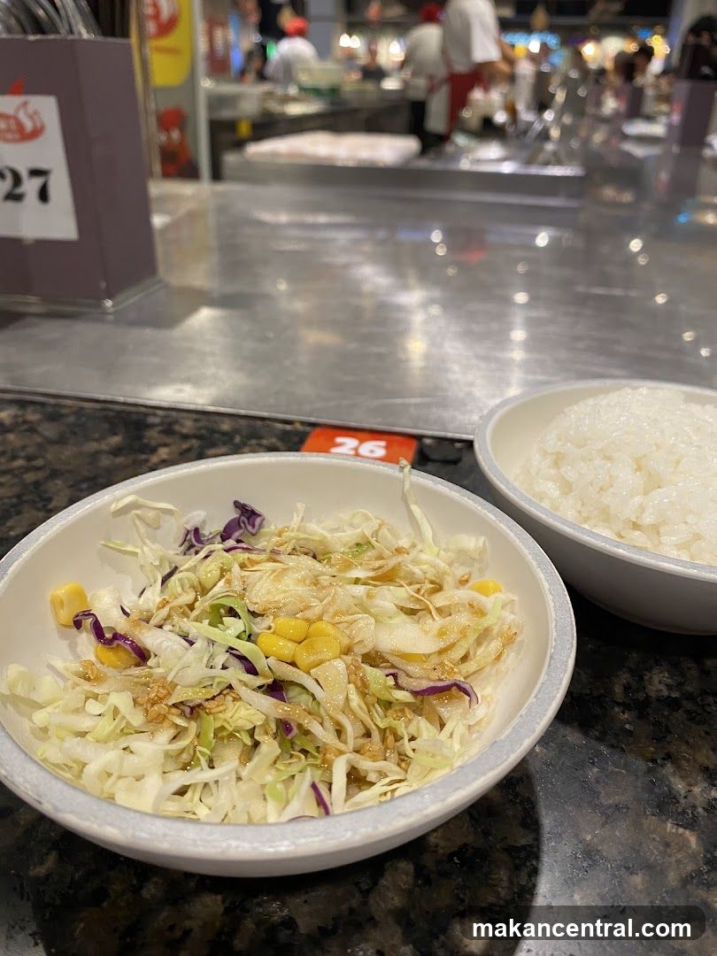Salad and Rice