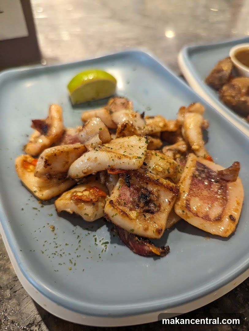 Grilled Calamari with Lime
