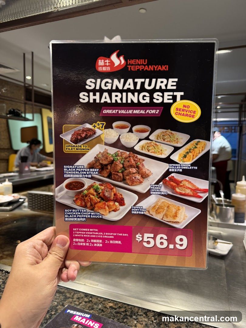 Signature Sharing Set Menu