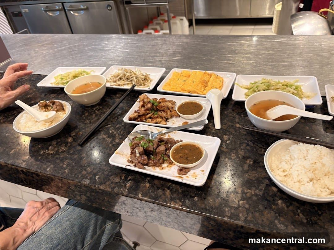 Table with various dishes