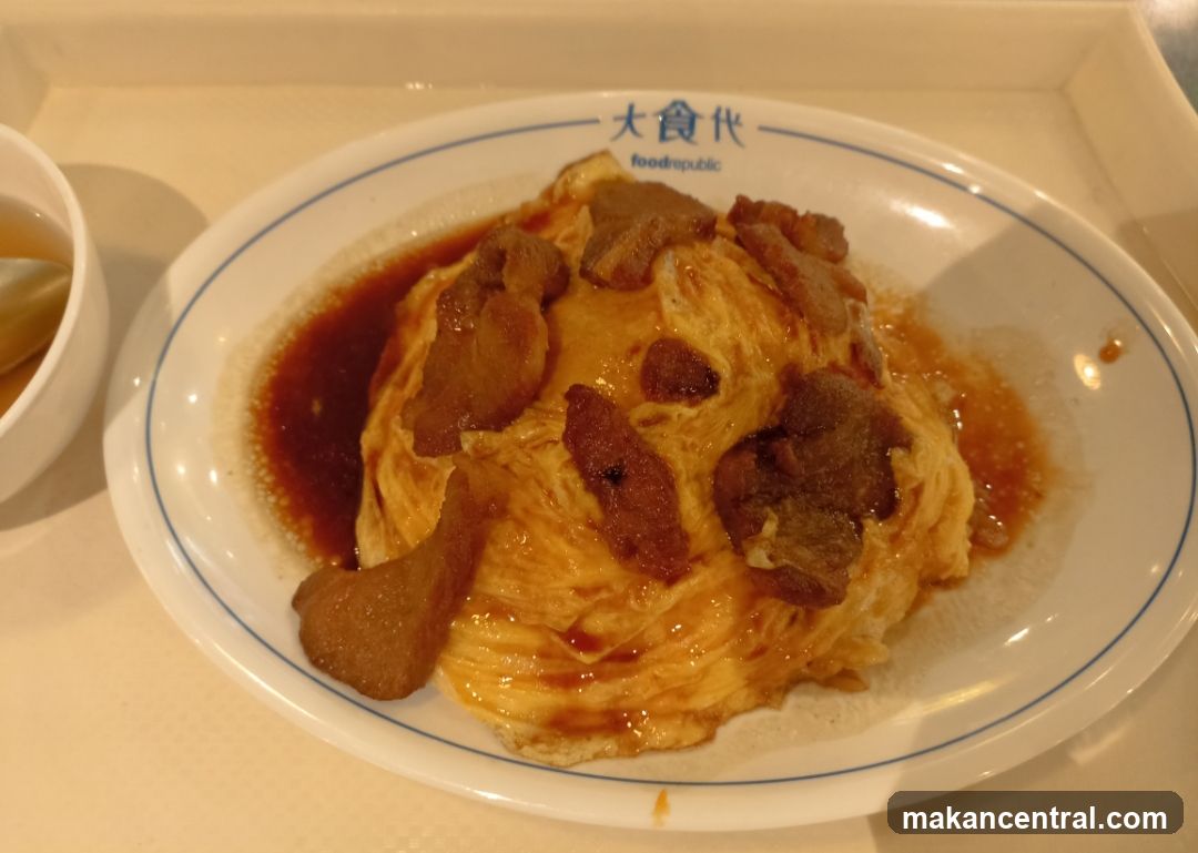 Omurice with meat