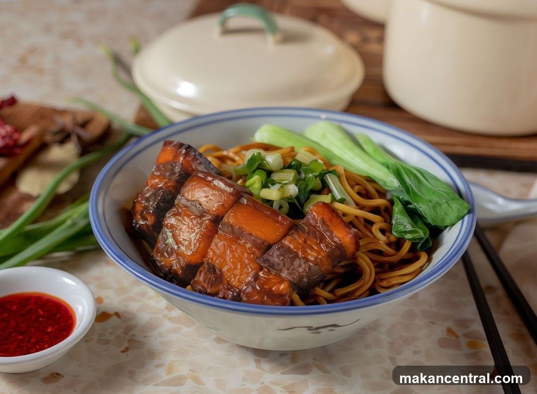 Braised Pork Belly Noodles