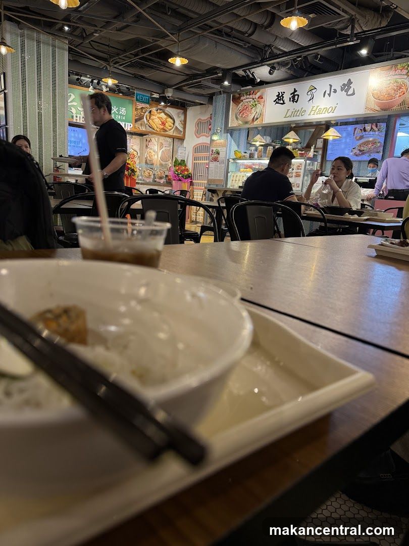 Restaurant Interior with Food Displays
