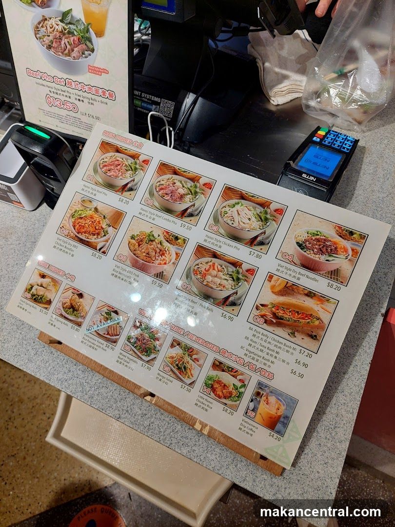 Vietnamese Food Menu