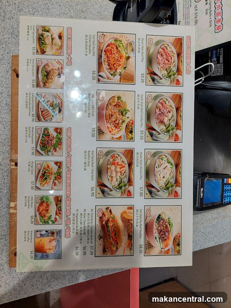 Vietnamese Restaurant Menu