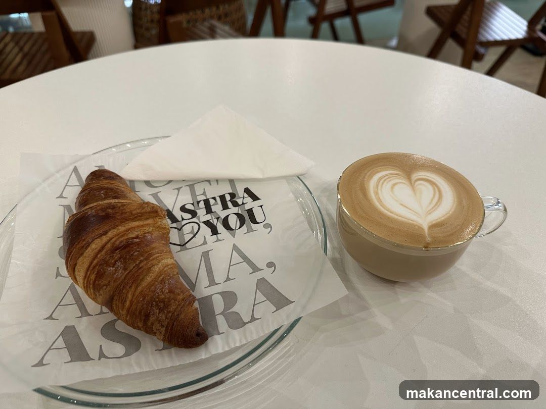 Croissant and Latte