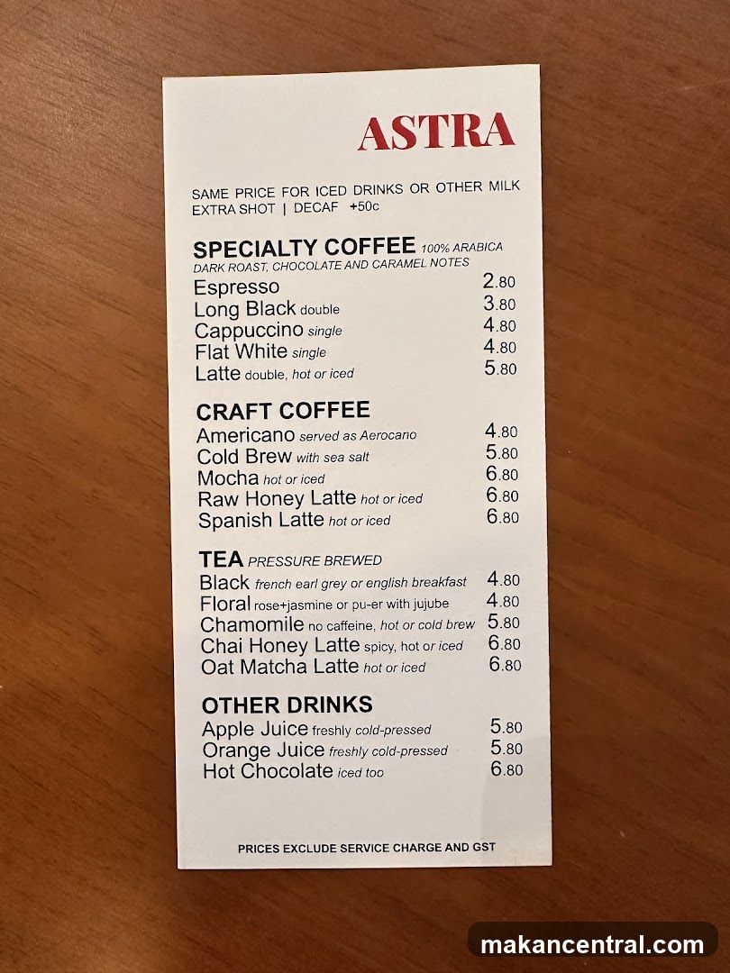 ASTRA Menu