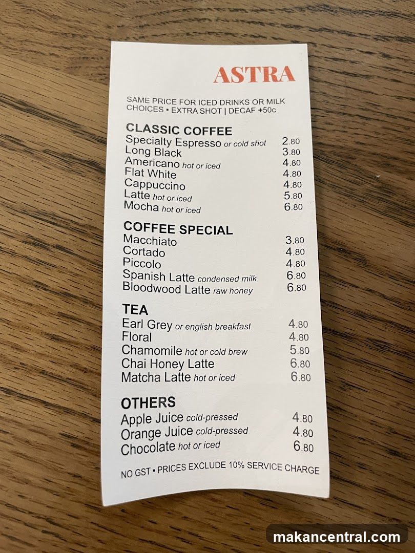 ASTRA Menu