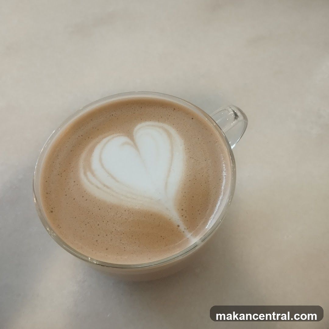 Latte with Heart Art