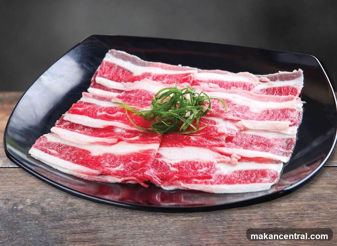 Thinly Sliced Raw Beef
