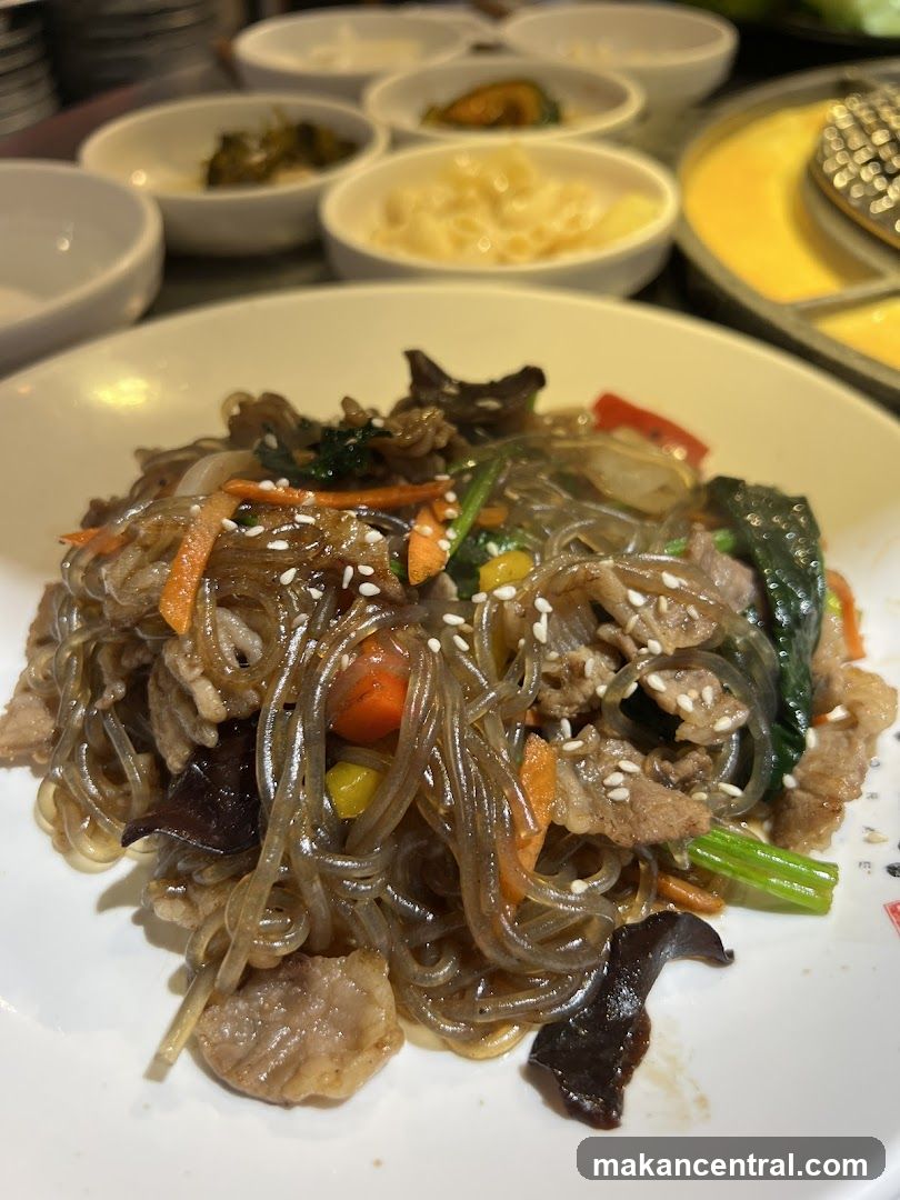 Japchae with Side Dishes