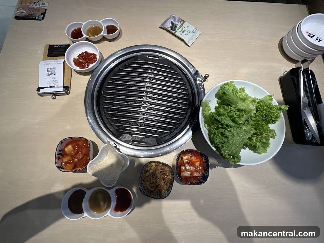 Korean BBQ Table Setting