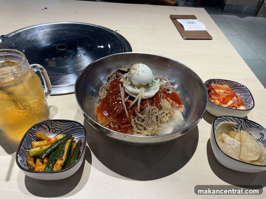 Korean Cold Noodles with Side Dishes