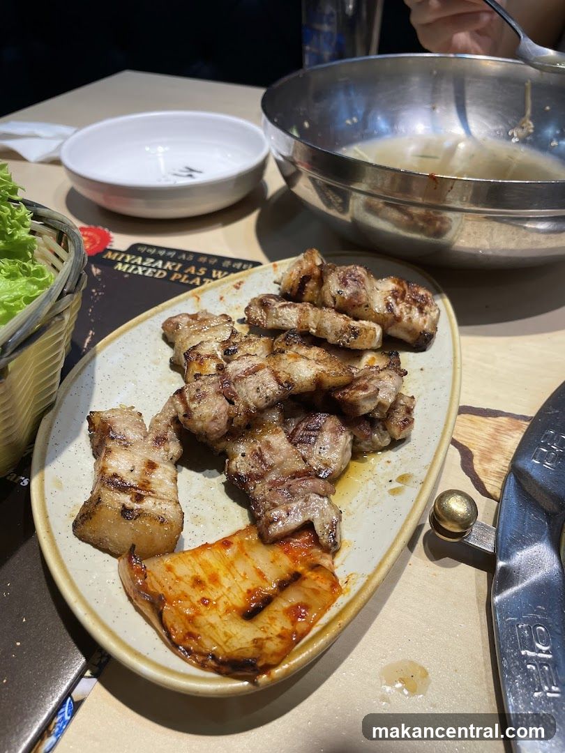 Grilled Pork Belly with Kimchi