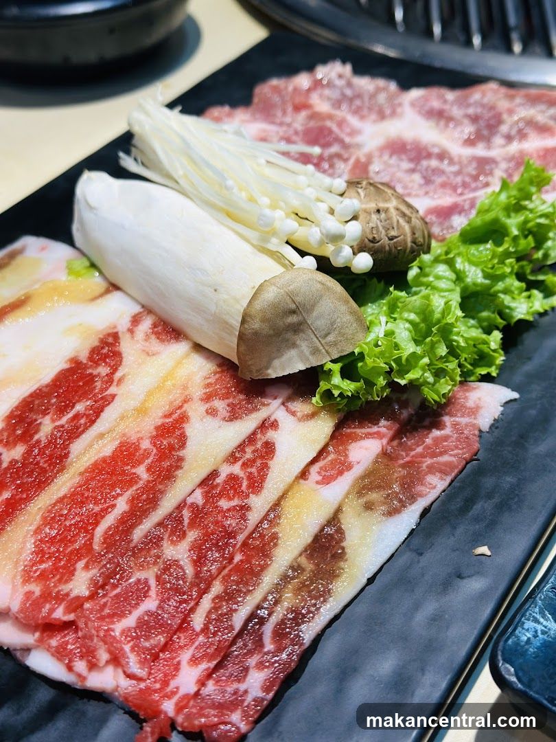 Marbled Beef and Mushrooms