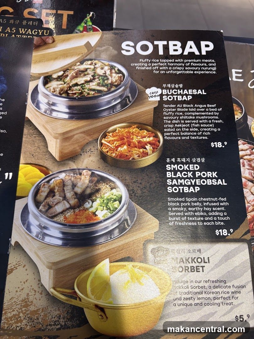 SOTBAP Menu
