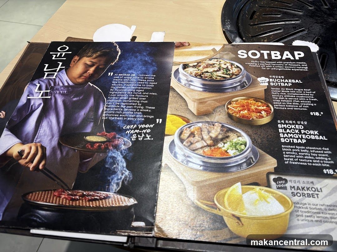 SOTBAP Menu